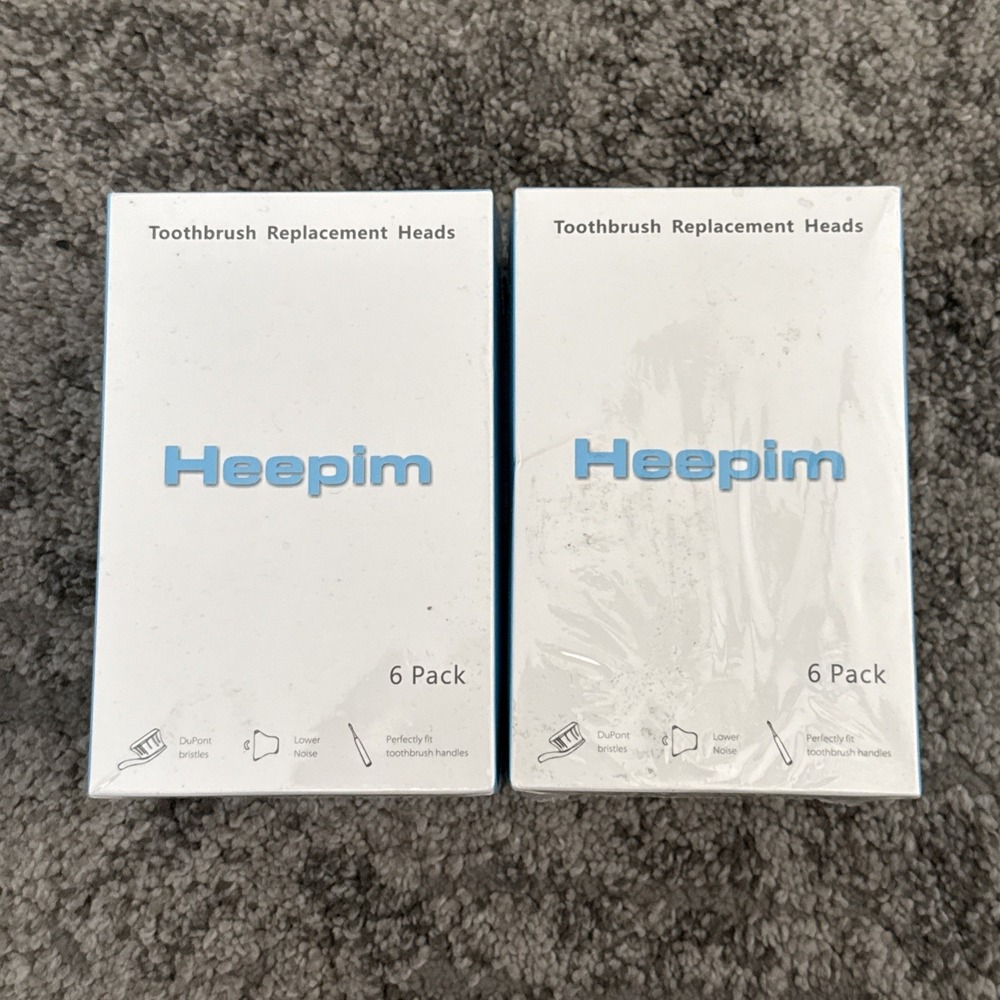 2 x Heepim 6-pack Replacment Heads Compatible with‎ Philips Sonicare